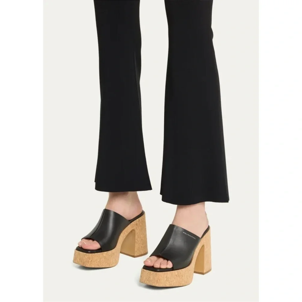 Stella McCartney | Skyla 115M Platform Sandals In Black Size 38 NEW In Box